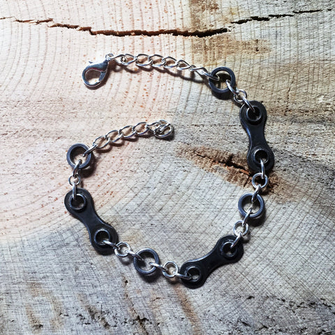Upcycled Bicycle Chain Bracelet