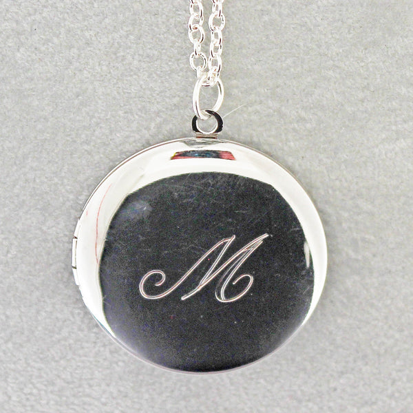 Monogram Locket with Custom Hand-Engraving