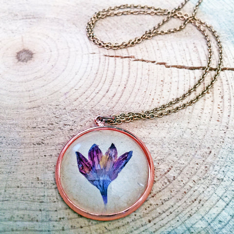 Montana Wildflower Necklace - Cornflower Petal
