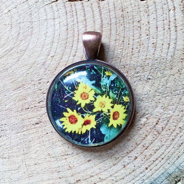 Montana Wildflower Photo Jewelry - Arrowleaf Balsamroot (Sunflower)