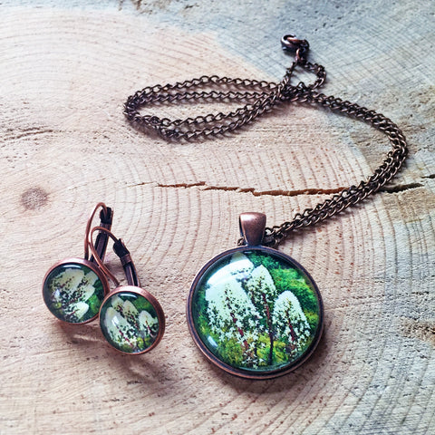 Montana Wildflower Photo Jewelry - Beargrass