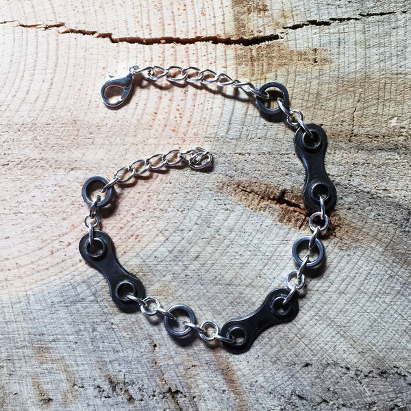 Upcycled Bicycle Chain Bracelet