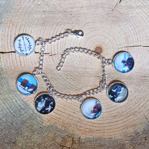 Custom Photo Charm Bracelet