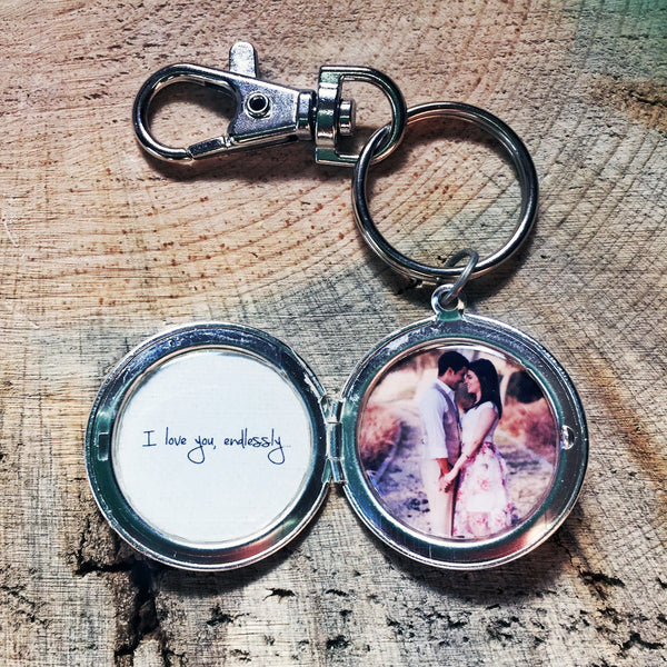 Men's Custom Secret Message and Photo Locket – Warbles with Bella