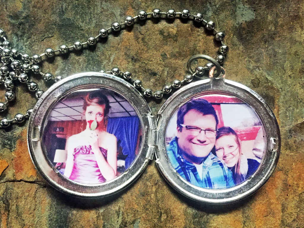 Men's Custom Two Photo Locket – Warbles with Bella