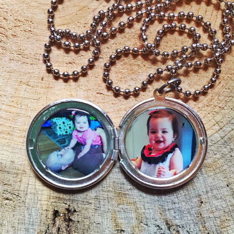 Men's Custom Two Photo Locket