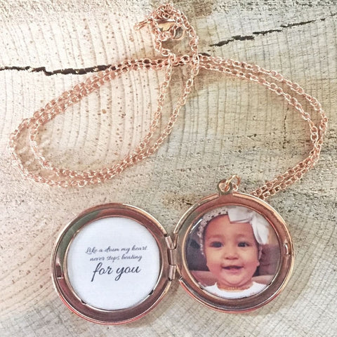 Secret Message Custom Photo Locket