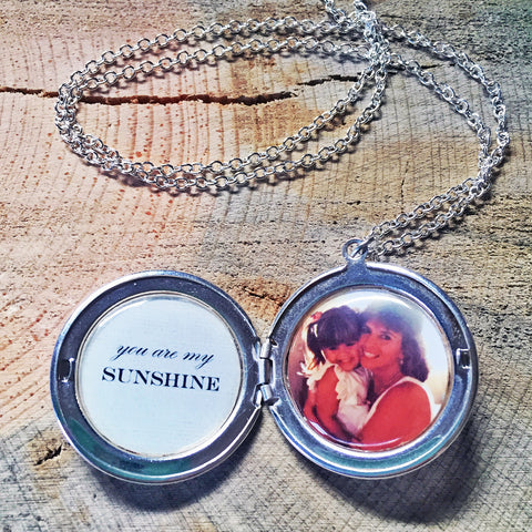 You Are My Sunshine Custom Photo Locket