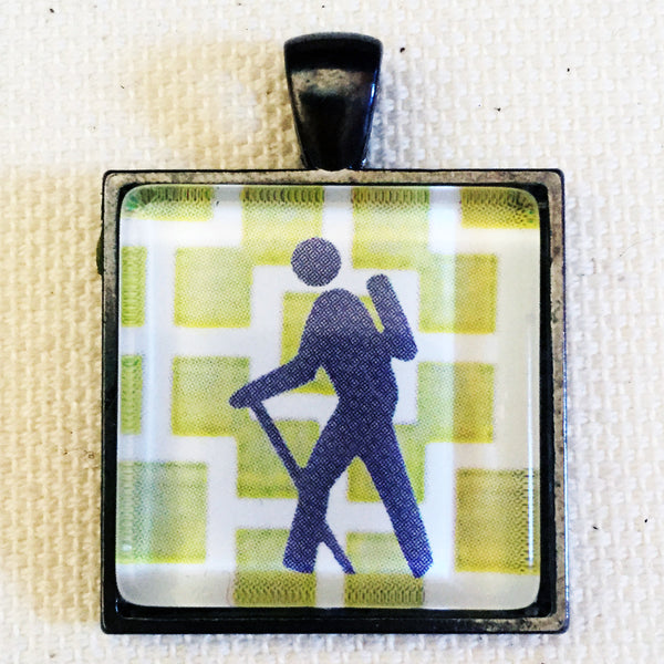 Hiker Symbol pendant