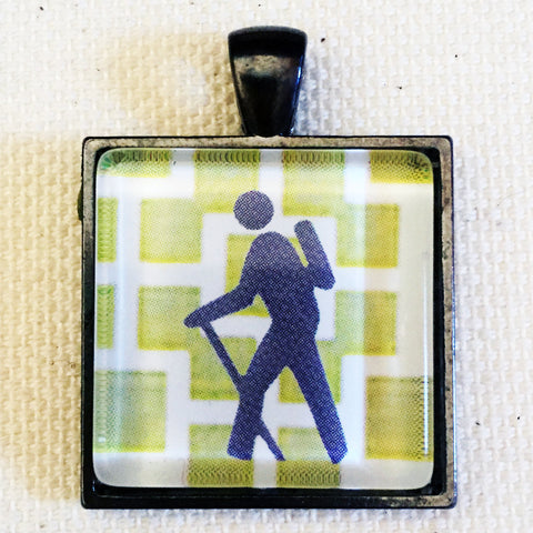 Hiker Symbol pendant