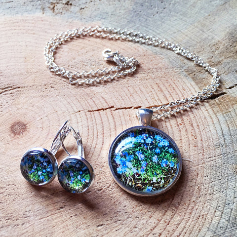 Montana Wildflower Photo Jewelry - Howard's Forget-Me-Not