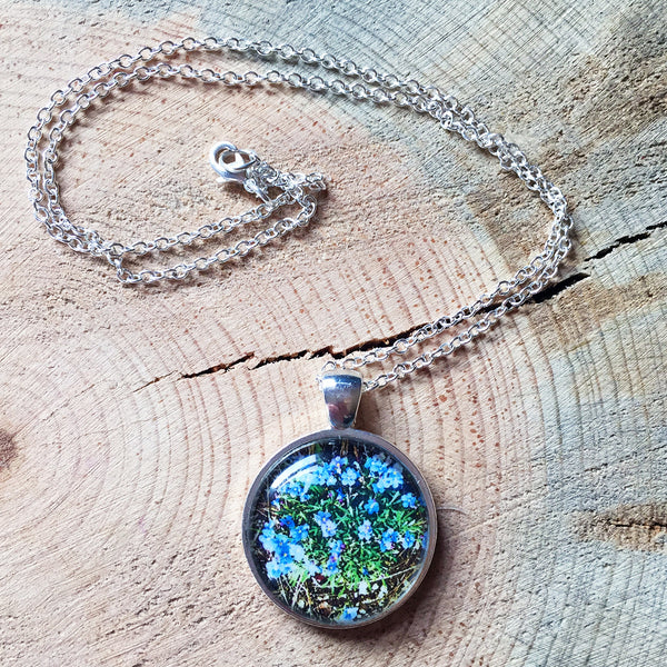 Montana Wildflower Photo Jewelry - Howard's Forget-Me-Not