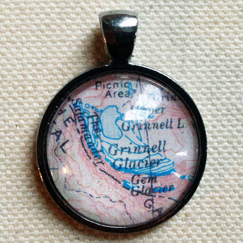 Custom Topographic Map Pendant for Necklaces, Keychains, and Bottle Openers