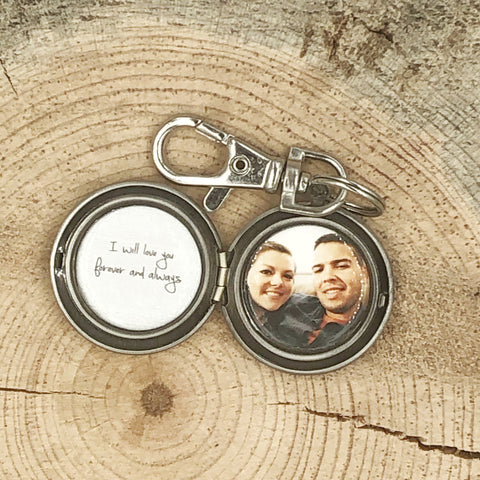 Men's Custom Secret Message and Photo Locket