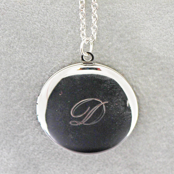 Monogram Locket with Custom Hand-Engraving