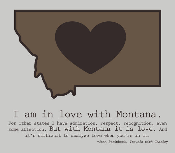 Montana LOVE canvas - 11x14 - framed