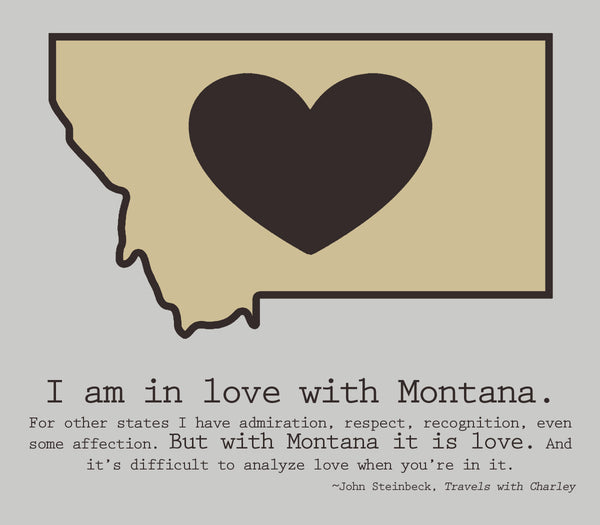 Montana LOVE canvas - 11x14 - framed
